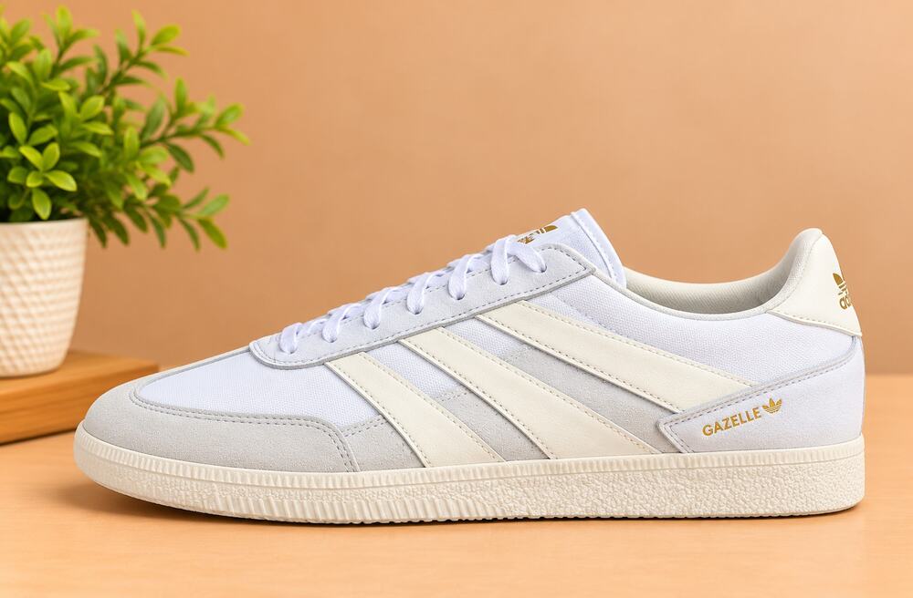 NWT adidas Unisex Predator Freestyle , White/Off White/Gold Metallic, 8 US Men